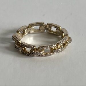 Adina’s Jewels Rhinestone Chain Link Ring